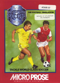 Microprose Soccer box art for Atari ST